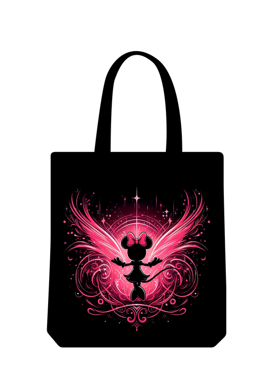 Totebag negra Minnie alas
