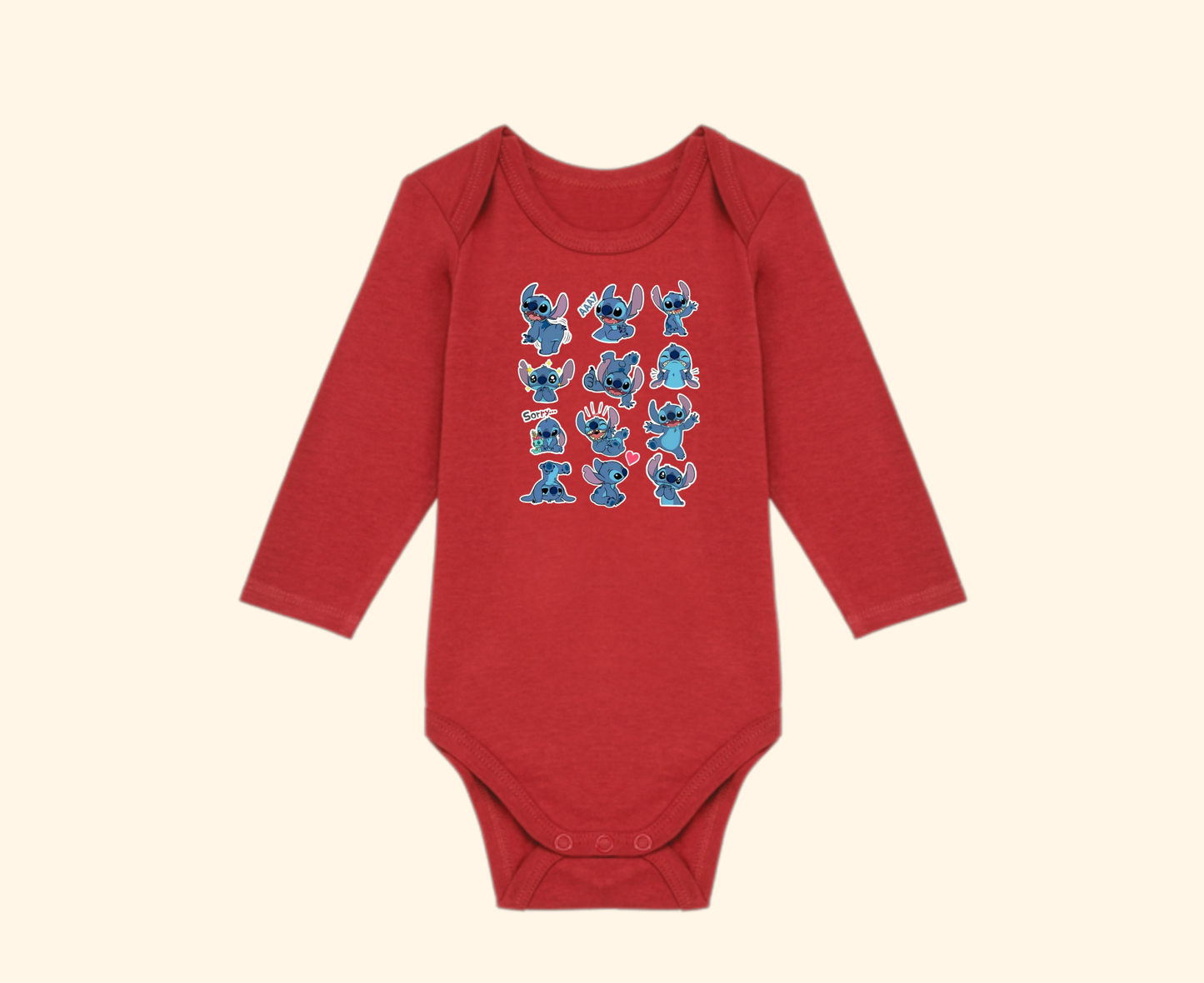 Body manga larga Stich