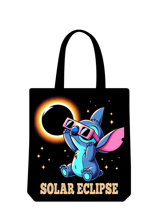 Totebag negra Stich y eclipse
