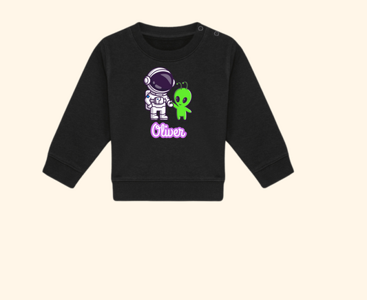 Sudadera infantil - Diseño alien y astronauta
