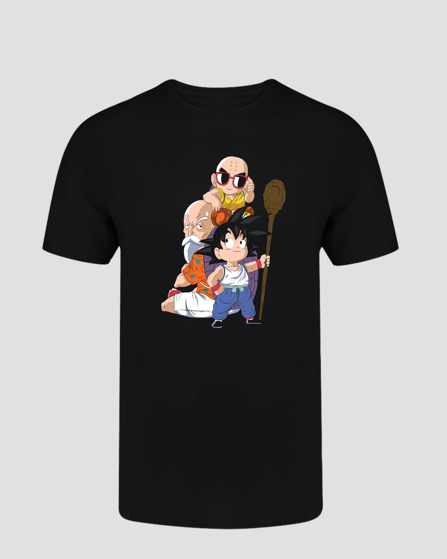 Camiseta de manga corta - Goku, Krillin y Maestro Roshi