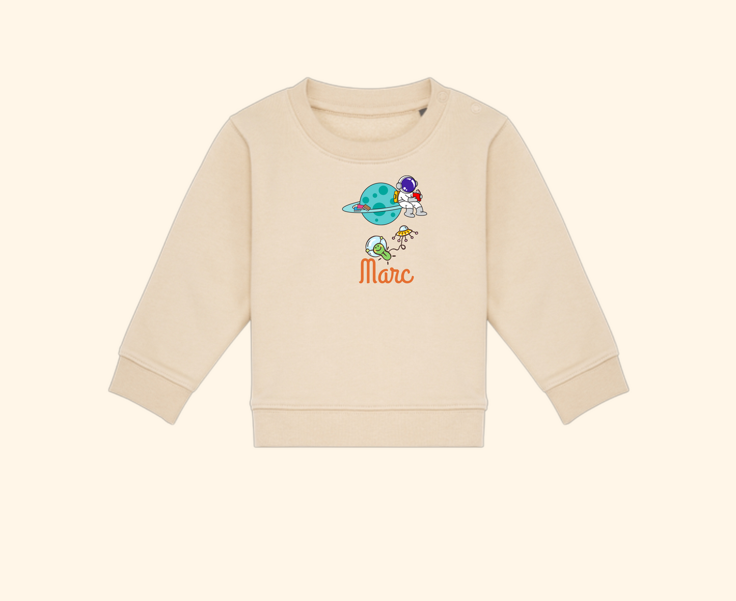 Sudadera infantil planeta y astronauta