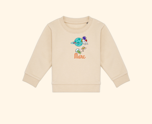 Sudadera infantil planeta y astronauta