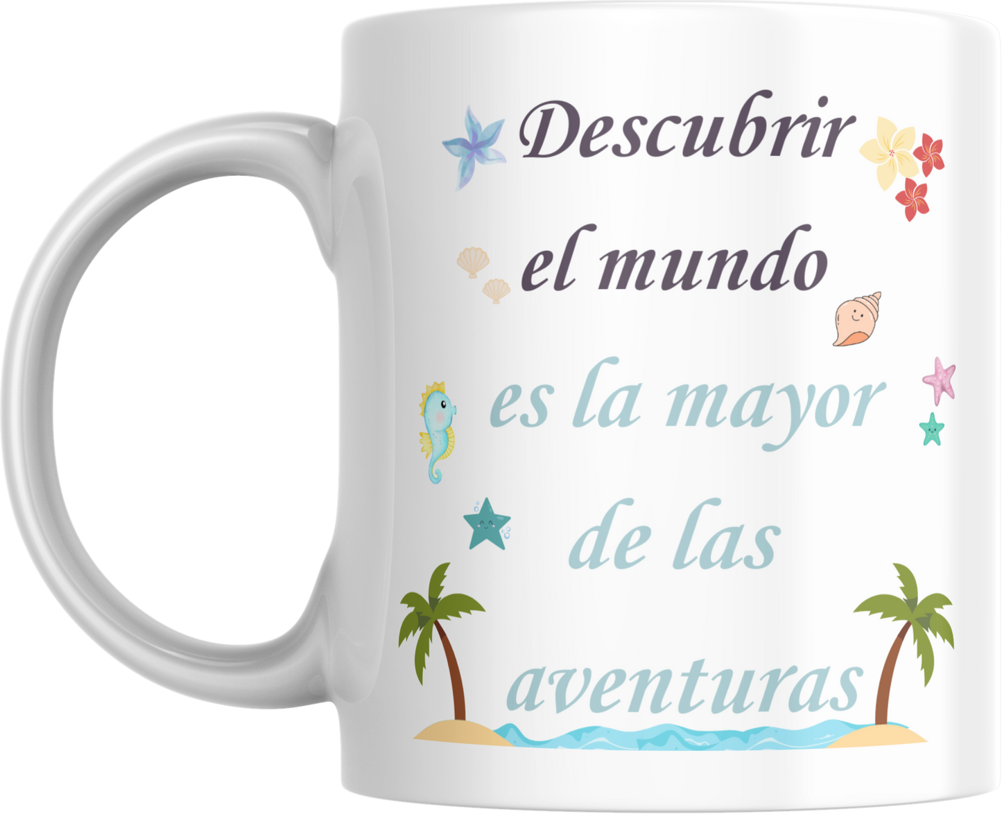 Taza de Vaiana - Pequeña Soñadora | "Descubrir el mundo es la mejor de las aventuras"