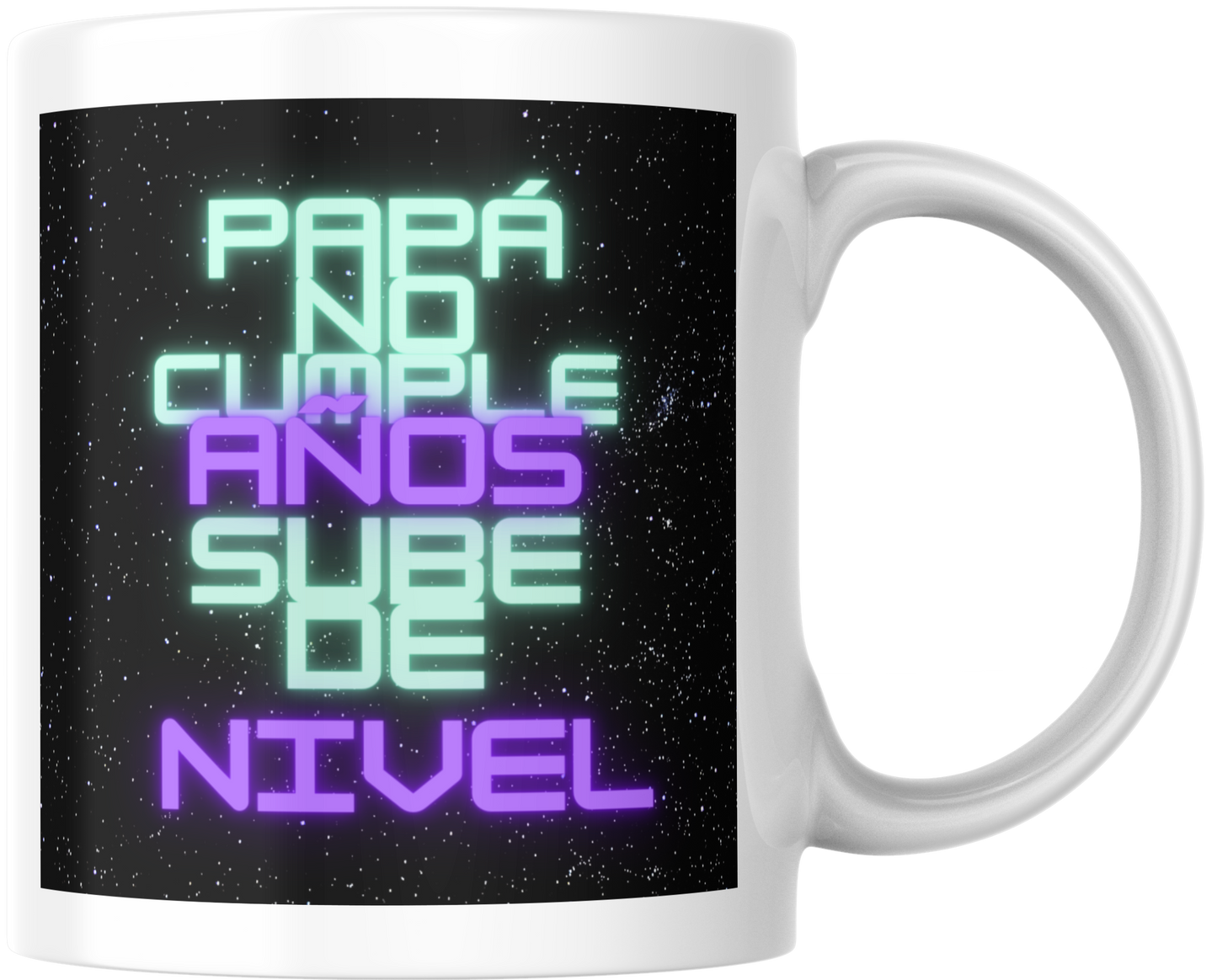 Taza personalizada "Papá no cumple años sube de nivel"