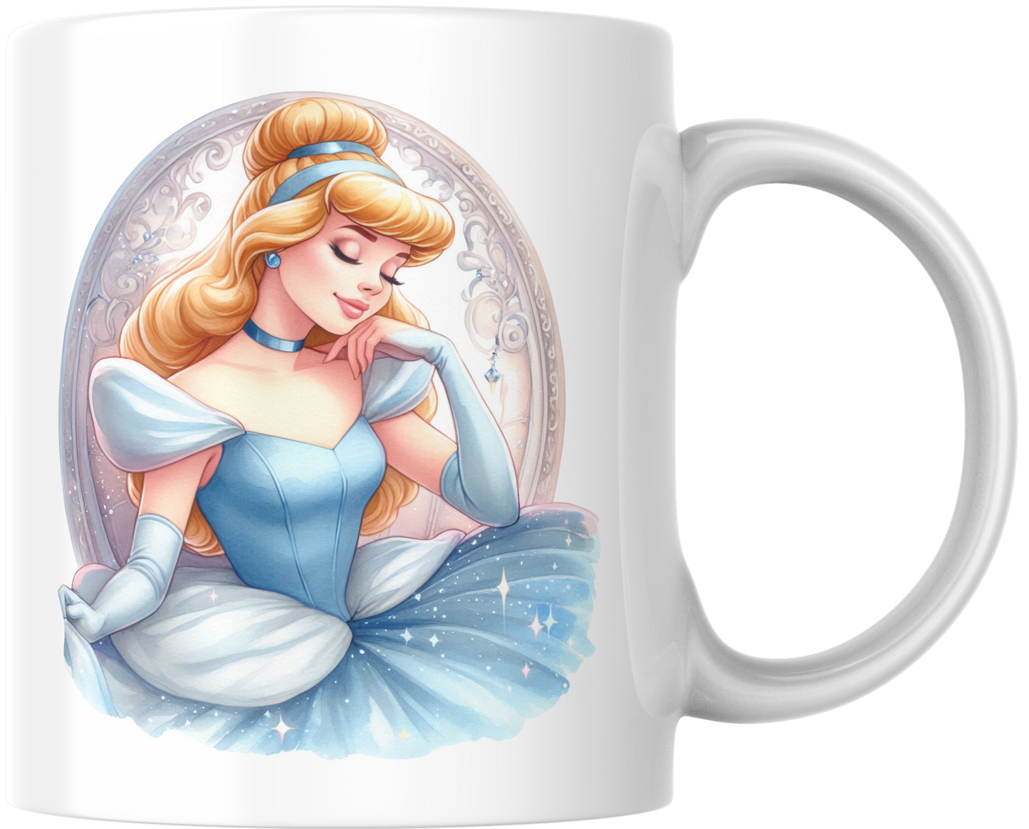Taza inspirada en Cenicienta - Zapatito de Cristal