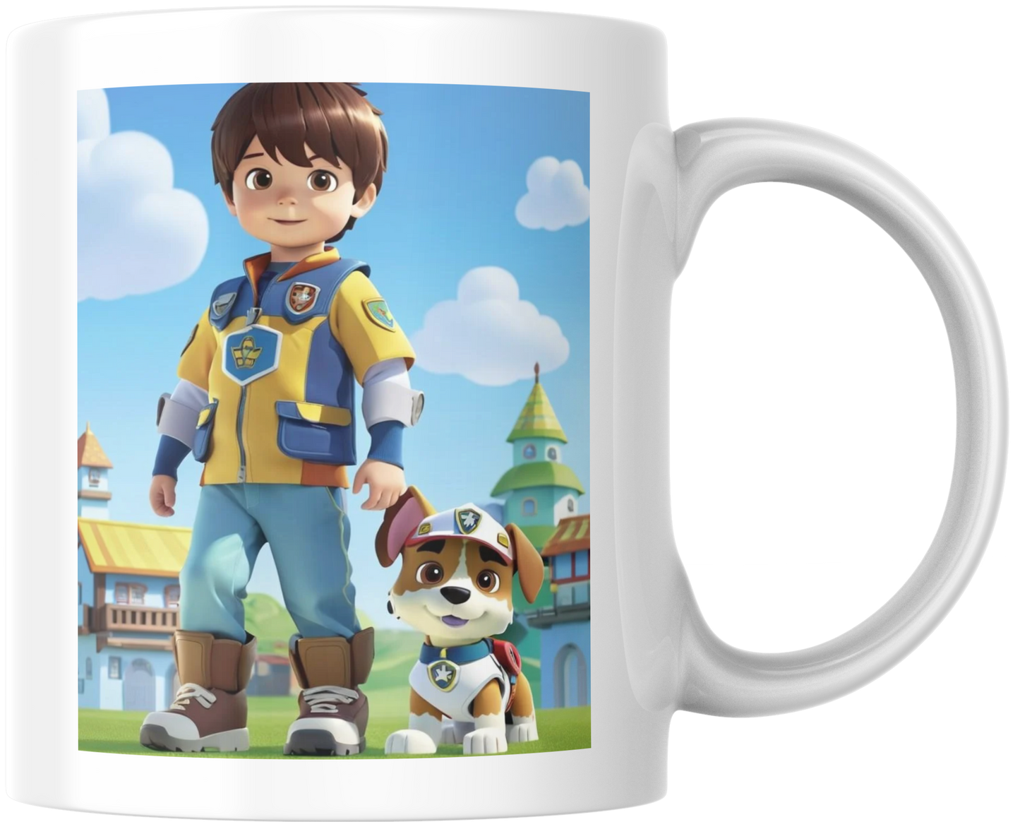 Taza Personalizada con Tu Cara y La Patrulla Canina | ¡Únete a la Misión!