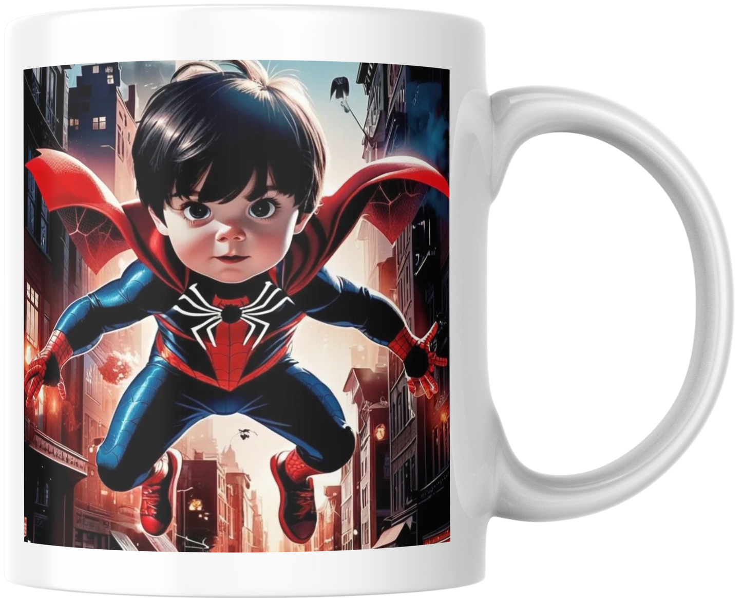 Taza Personalizada con Tu Cara y Spider-Man | ¡Conviértete en un Superhéroe!