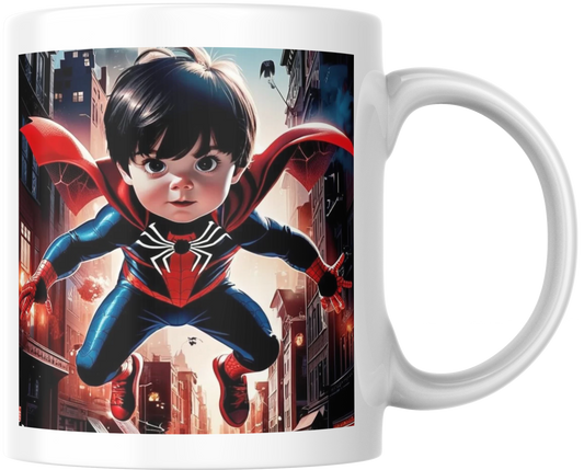Taza Personalizada con Tu Cara y Spider-Man | ¡Conviértete en un Superhéroe!