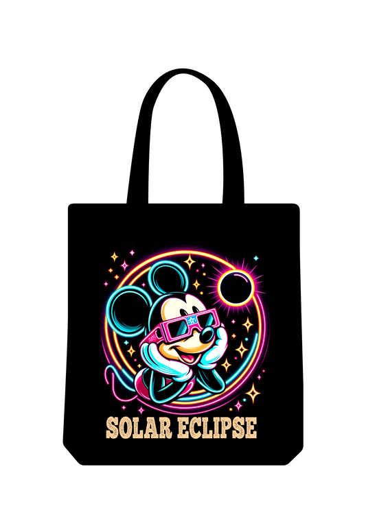 Totebag negra Mickey solar eclipse