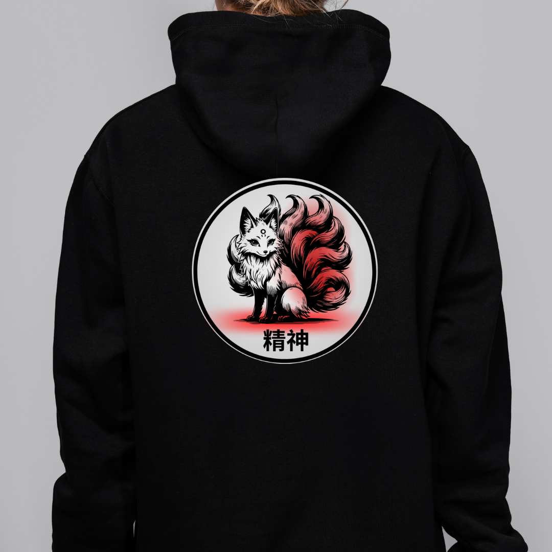 Sudadera Kitsune con capucha