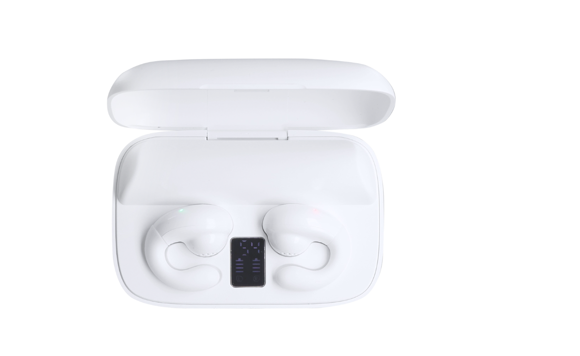 Auriculares open ear con power bank