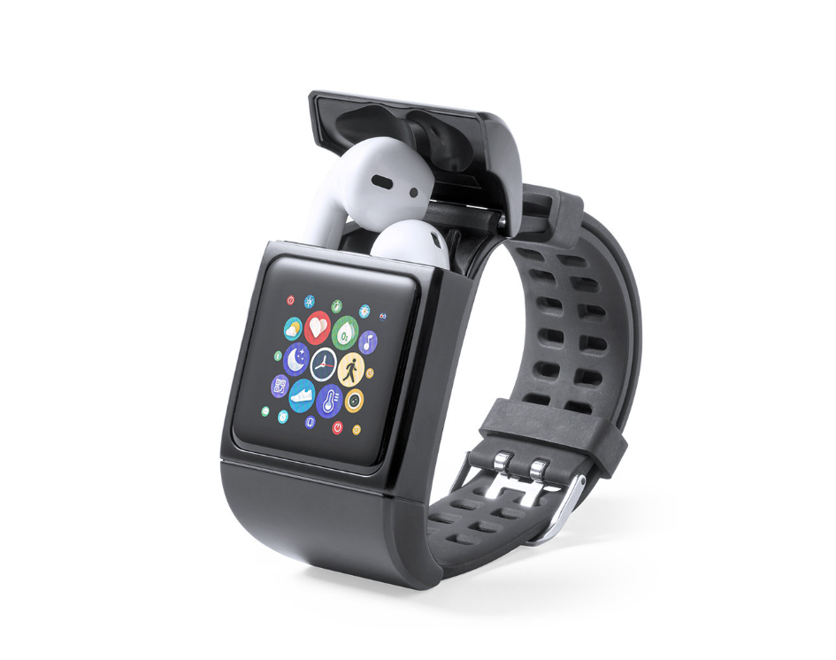 Reloj inteligente con auriculares intraurales