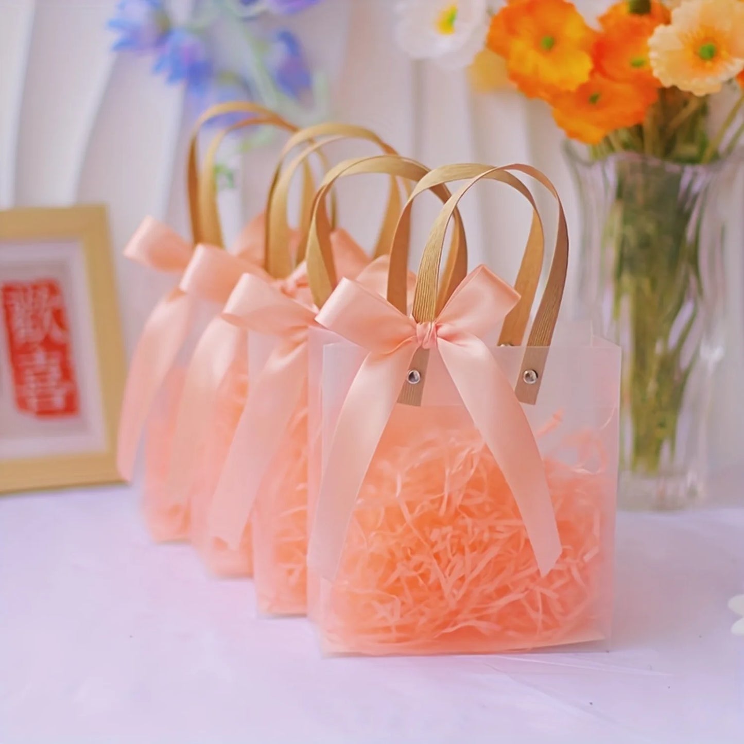 Bolsitas rosas de regalo (10 piezas)