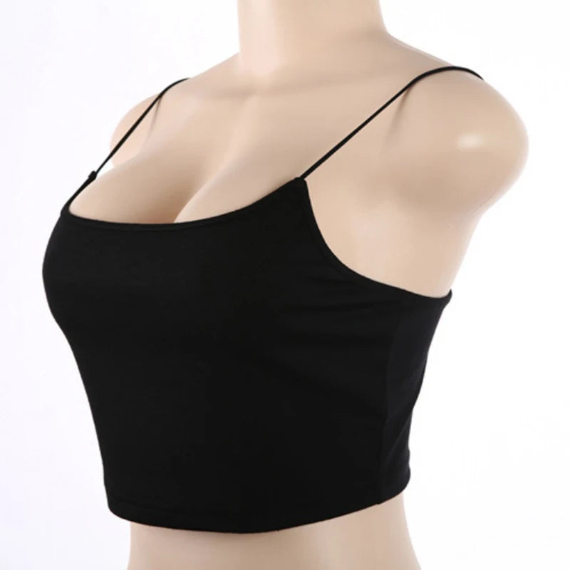 🔥 Crop Top Corto con Tirantes – Estilo Sexy & Fit | Verano 2025