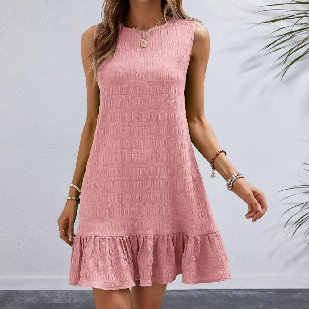 👗 Vestido Mini con Volantes – Estilo Romántico y Chic
Fresco, coqueto y cómodo. Este vestido corto con corte A-line y volantes plisados en el bajo es ideal para un look de verano moderno, relajado y con estilo.
Su cue
