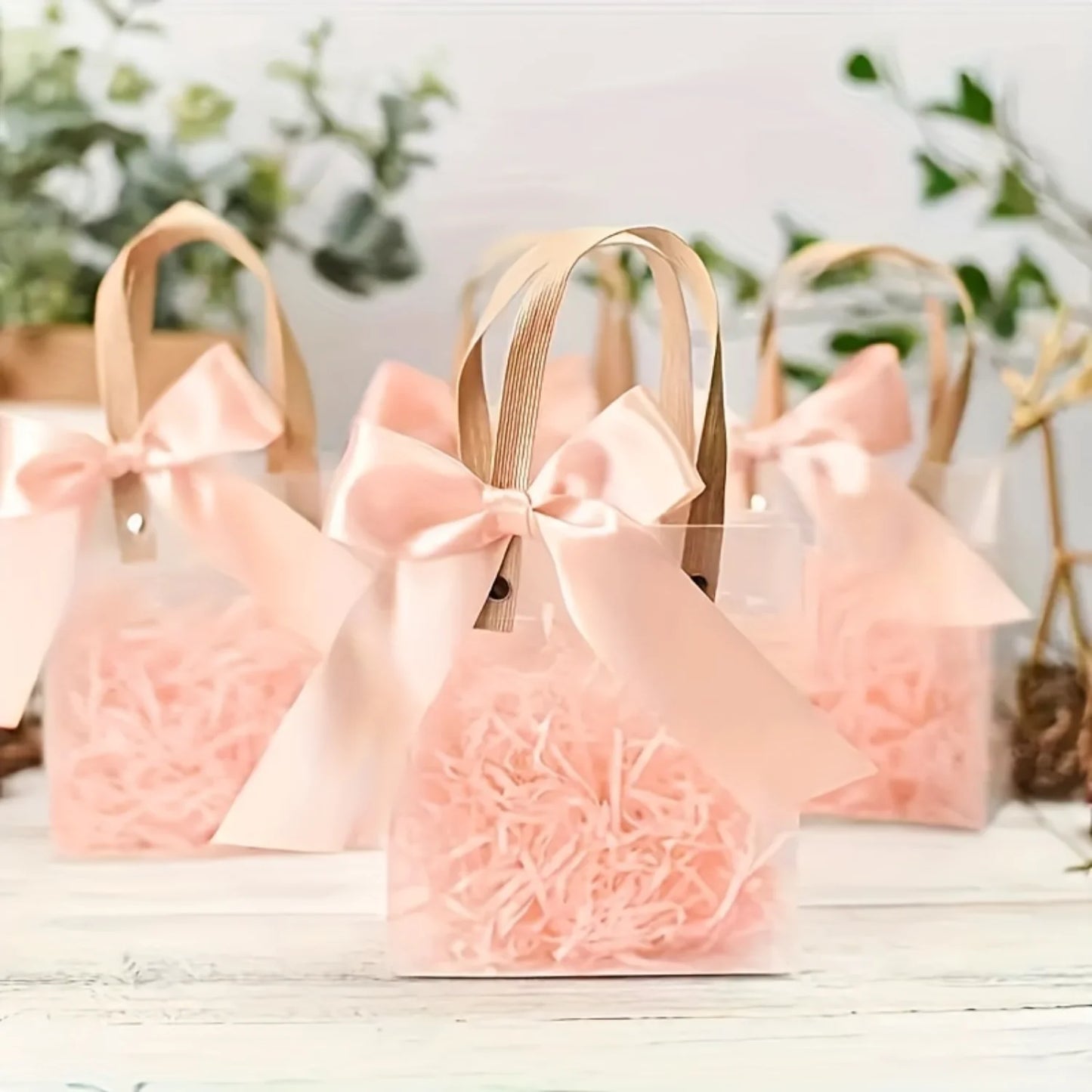 Bolsitas rosas de regalo (10 piezas)