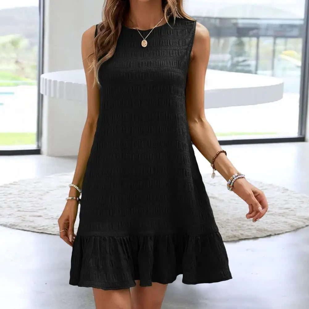 👗 Vestido Mini con Volantes – Estilo Romántico y Chic
Fresco, coqueto y cómodo. Este vestido corto con corte A-line y volantes plisados en el bajo es ideal para un look de verano moderno, relajado y con estilo.
Su cue