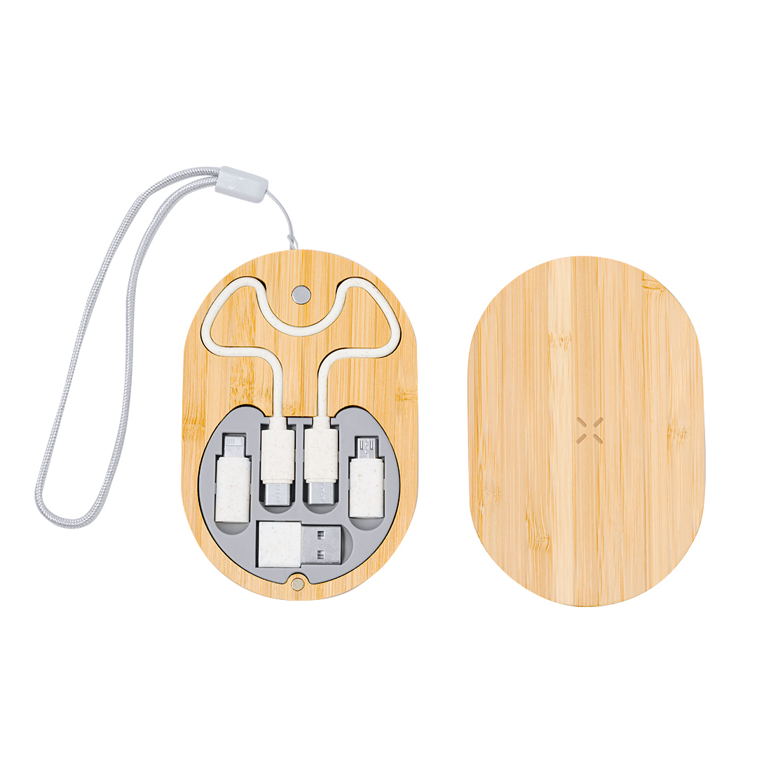 cargador inalámbrico 15W con cables cargadores