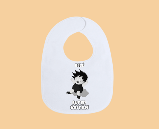 Babero de Gohan – ¡Para pequeños guerreros Saiyan! 🥣⚡