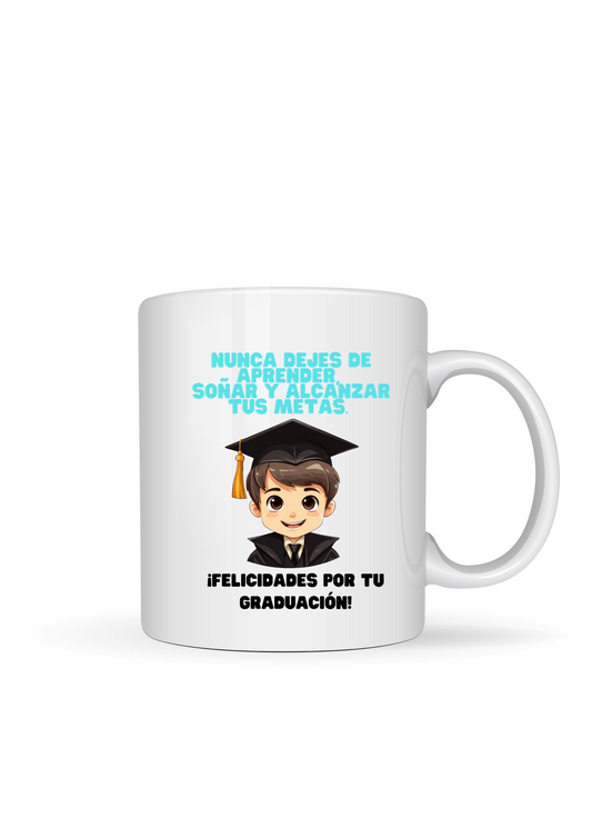 Taza graduación chico