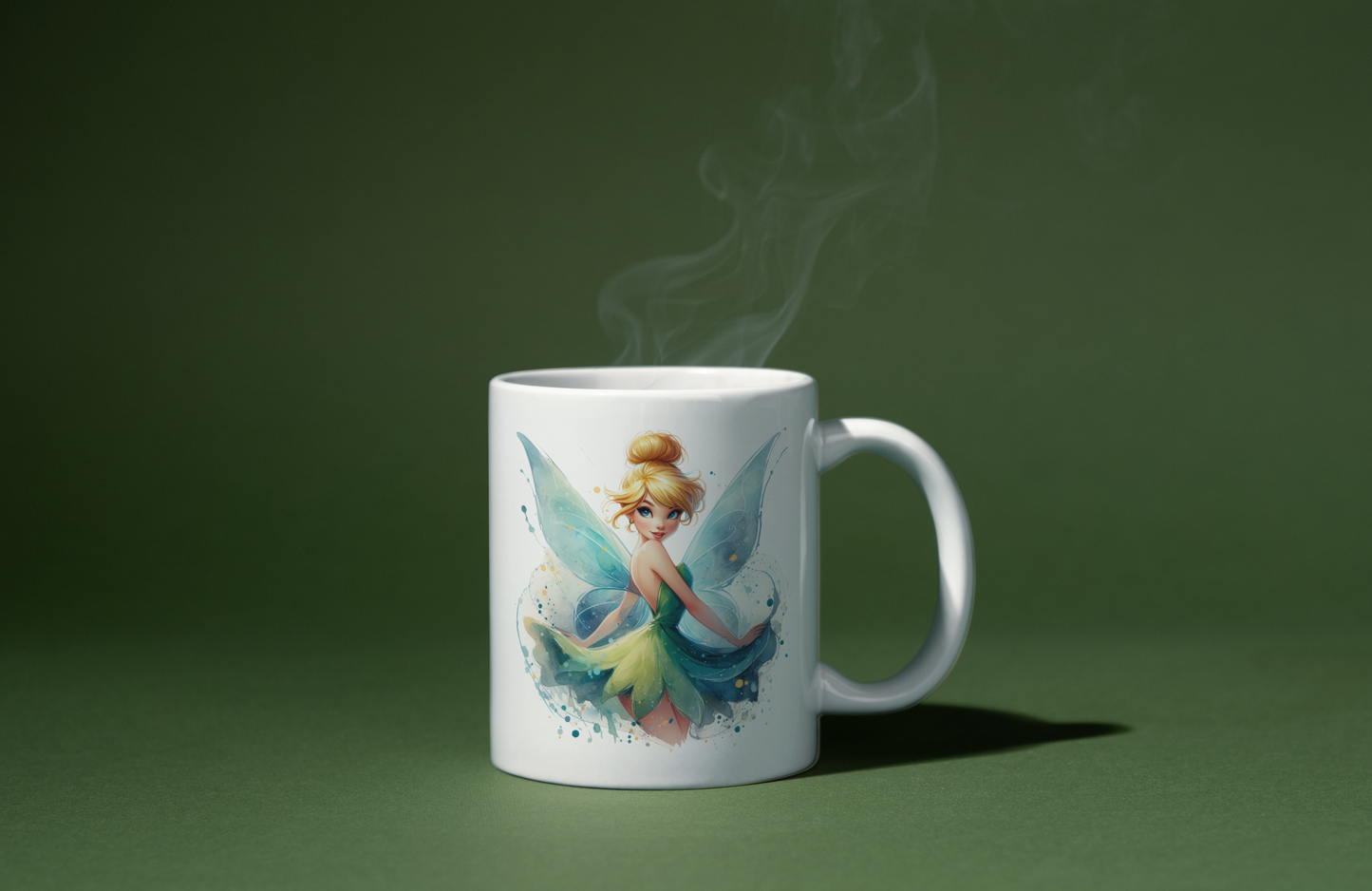 Taza Inspirada en Campanilla | Magia y Brillo en Cada Sorbo