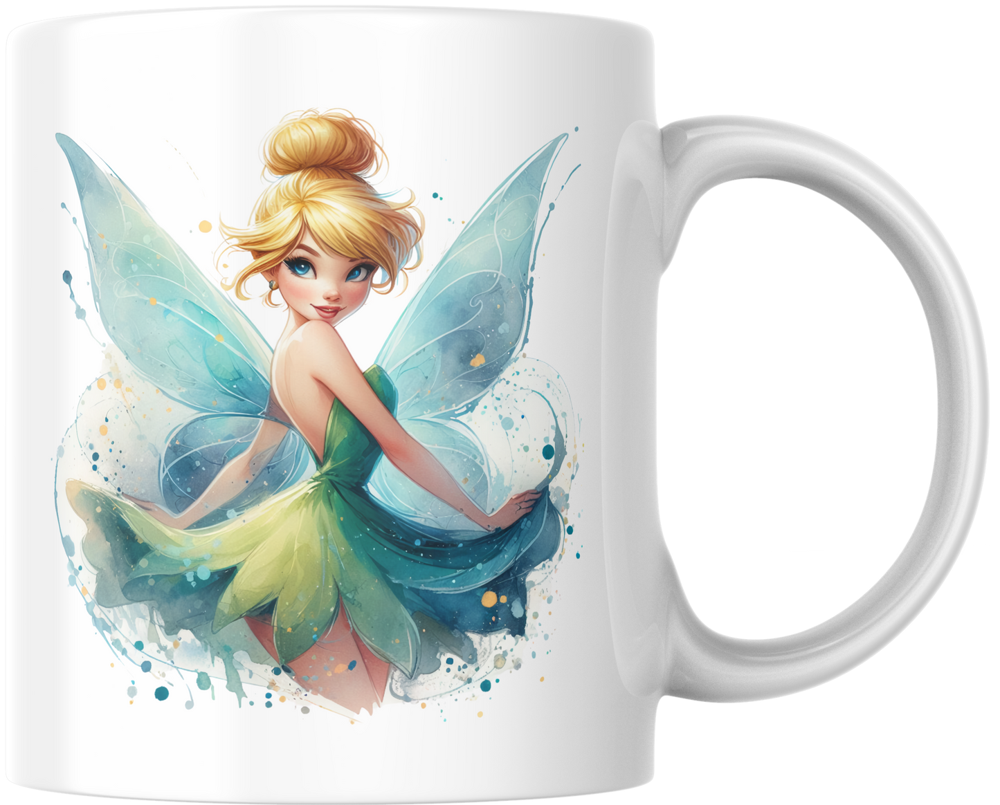 Taza Inspirada en Campanilla | Magia y Brillo en Cada Sorbo