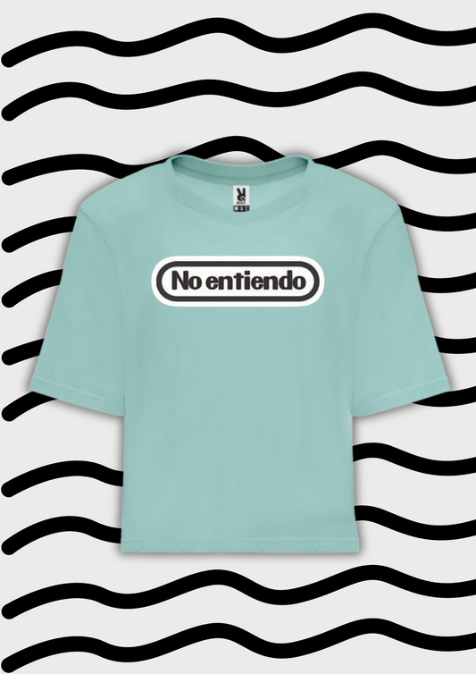 Camiseta crop No entiendo